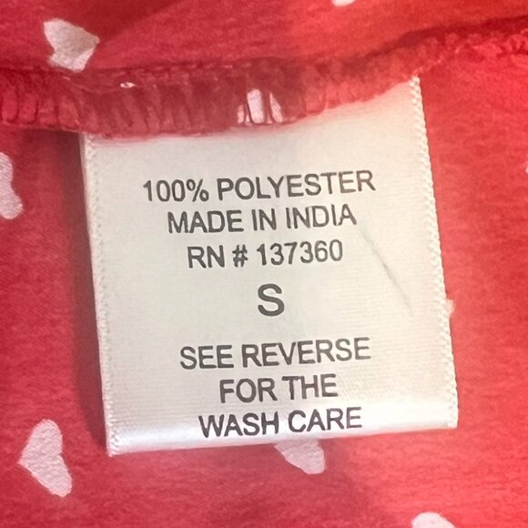 Truth NYC Heart Patterned Button Down Sleeveless Blouse - Picture 4 of 7